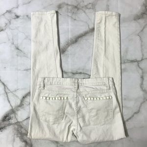 Arden B Skinny Light Tan Pants w/ Pocket Detail